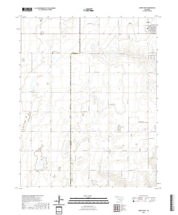 US Topo 7.5-minute map for Turpin West OK