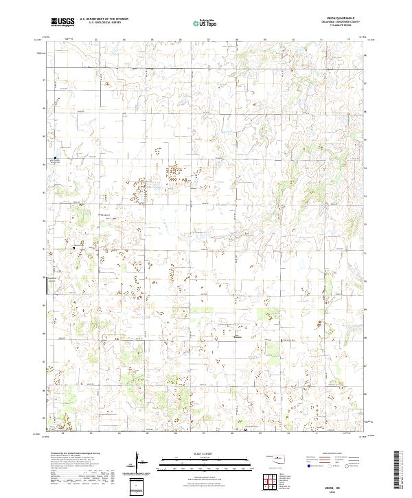 US Topo 7.5-minute map for Union OK
