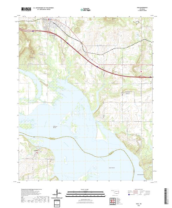 US Topo 7.5-minute map for Vian OK