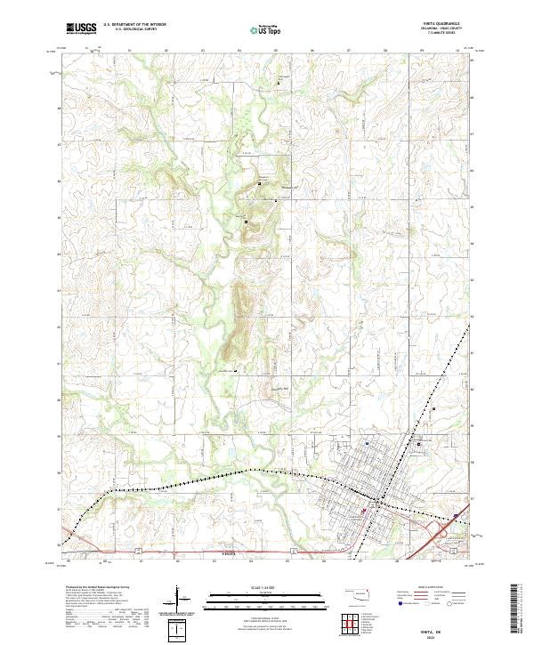 US Topo 7.5-minute map for Vinita OK