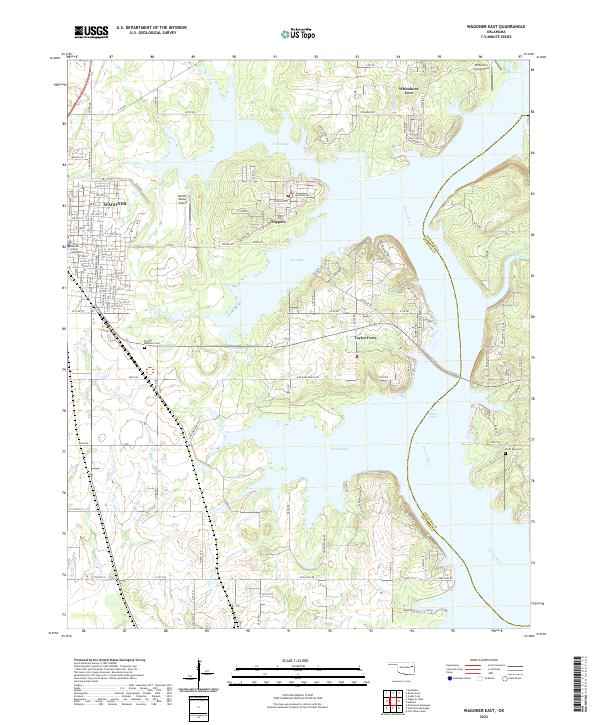 US Topo 7.5-minute map for Wagoner East OK