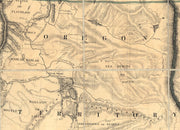 Map of Oregon and Upper California, 1848