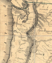 Map of Oregon and Upper California, 1848