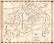 Map of the Mining Sections of Idaho & Oregon, 1864
