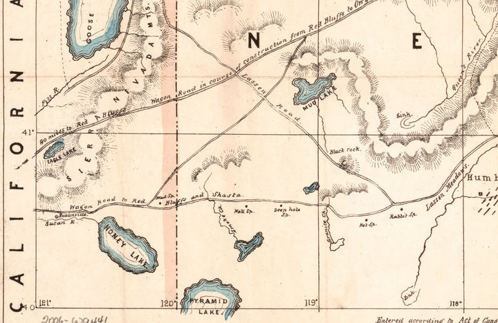 Map of the Mining Sections of Idaho &amp; Oregon, 1864