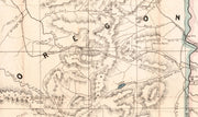 Map of the Mining Sections of Idaho & Oregon, 1864