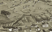 Bird's Eye View of The Dalles, OR. - 1884