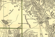Map of the State of Oregon Showing Railroads, 1876