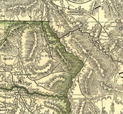 Map of the State of Oregon Showing Railroads, 1876