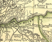 Map of the State of Oregon Showing Railroads, 1876