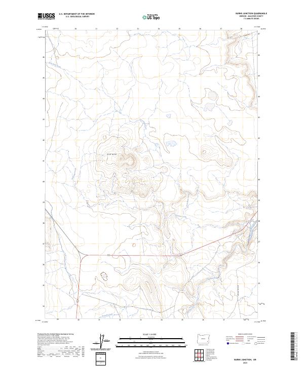US Topo 7.5-minute map for Burns Junction OR
