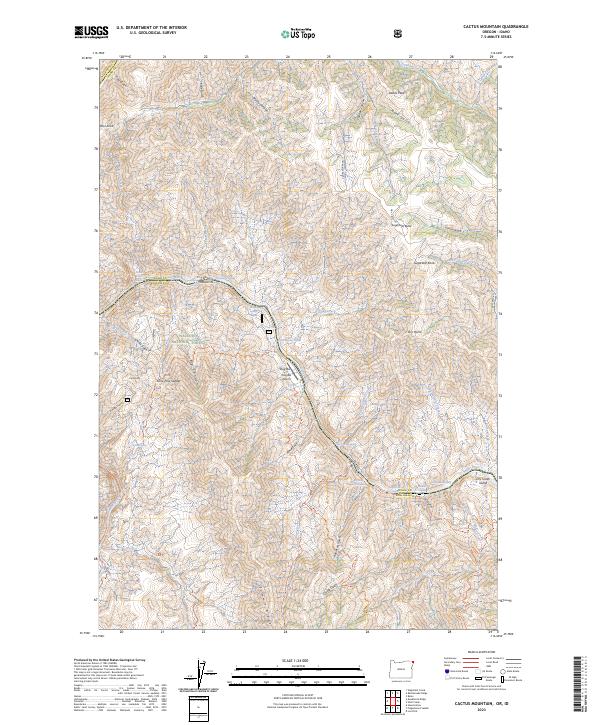 US Topo 7.5-minute map for Cactus Mountain ORID