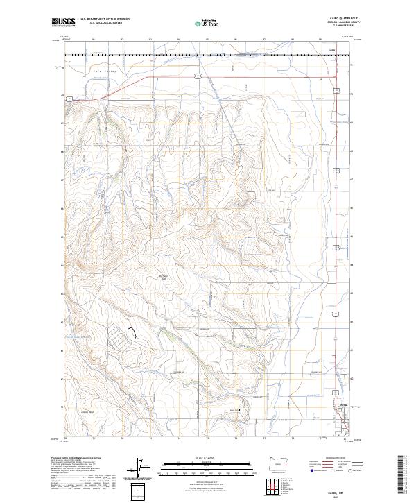 US Topo 7.5-minute map for Cairo OR