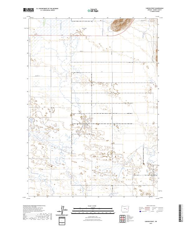 US Topo 7.5-minute map for Carson Point OR