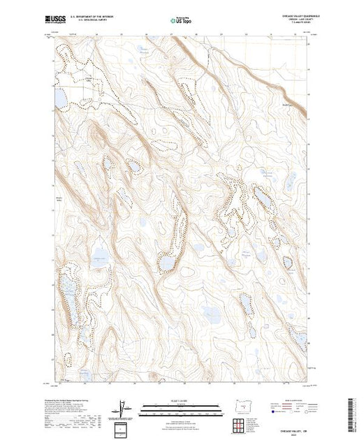 US Topo 7.5-minute map for Chicago Valley OR – American Map Store