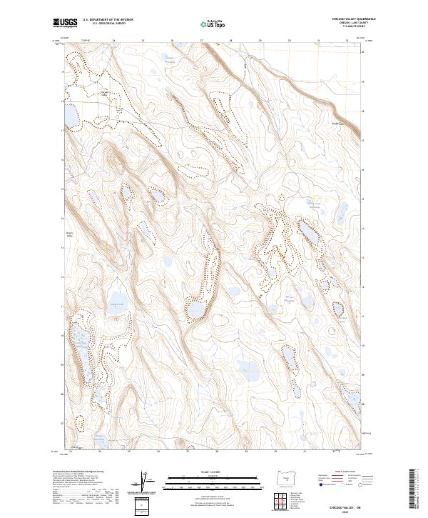 US Topo 7.5-minute map for Chicago Valley OR