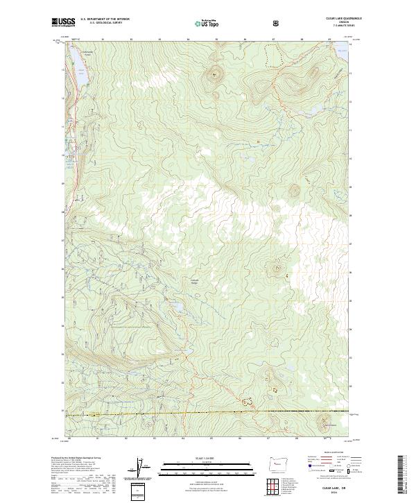 US Topo 7.5-minute map for Clear Lake OR