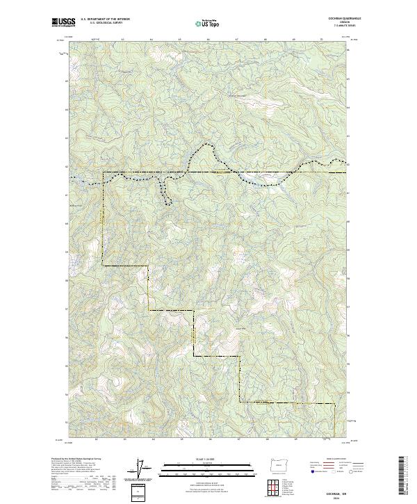 US Topo 7.5-minute map for Cochran OR