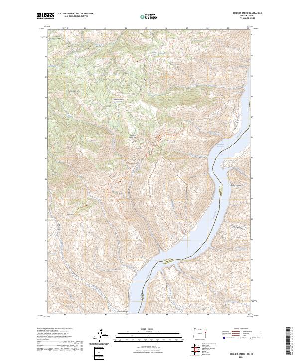 US Topo 7.5-minute map for Connor Creek ORID