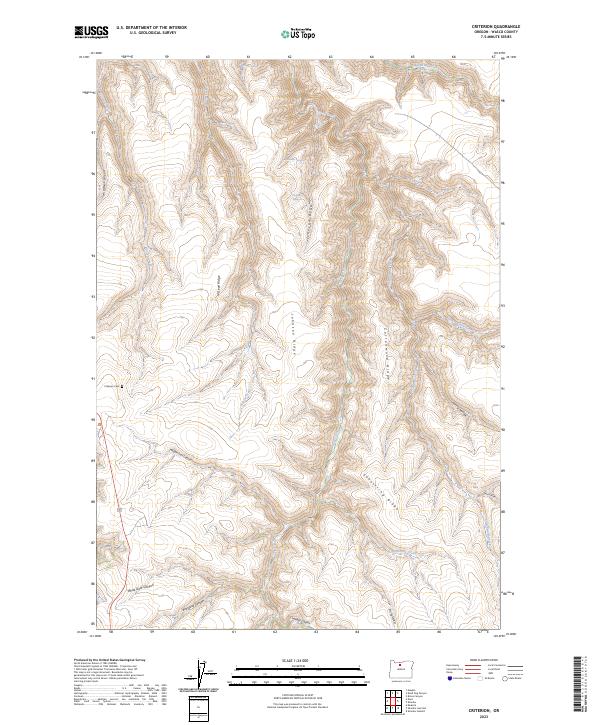 US Topo 7.5-minute map for Criterion OR