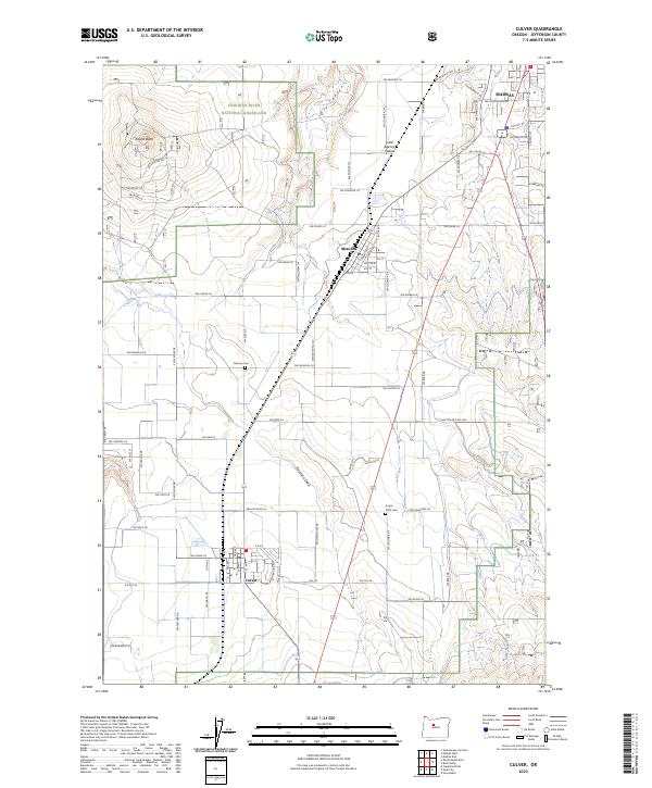 US Topo 7.5-minute map for Culver OR