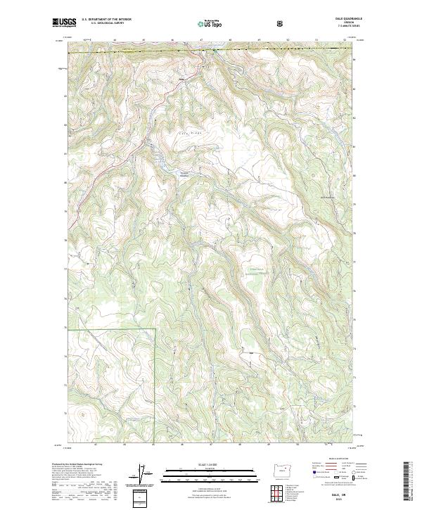 US Topo 7.5-minute map for Dale OR