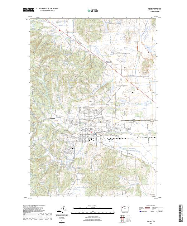 US Topo 7.5-minute map for Dallas OR