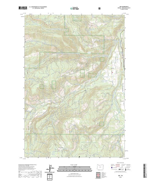 US Topo 7.5-minute map for Dee OR
