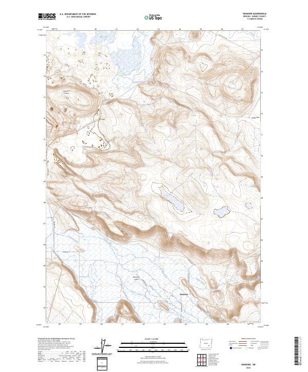 US Topo 7.5-minute map for Diamond OR