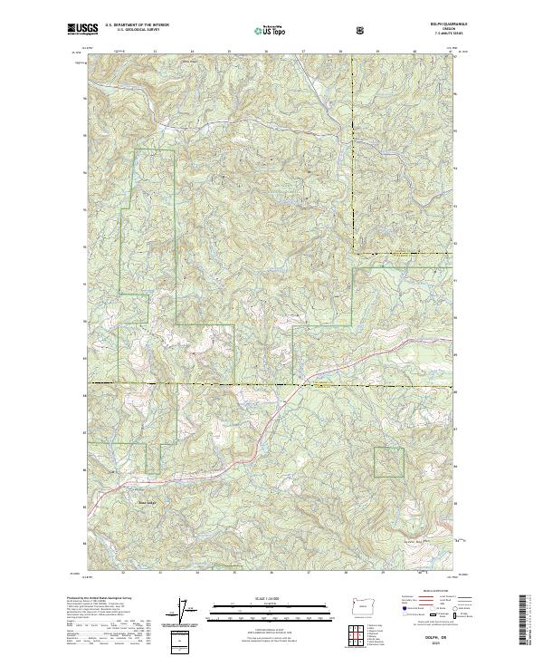 US Topo 7.5-minute map for Dolph OR
