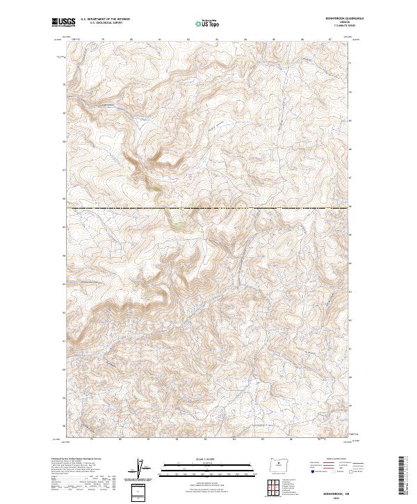 US Topo 7.5-minute map for Donnybrook OR