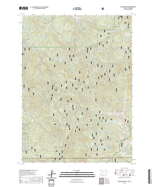 US Topo 7.5-minute map for Dutchman Peak ORCA