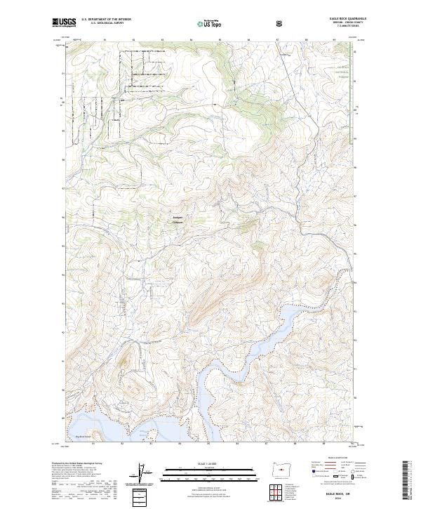 US Topo 7.5-minute map for Eagle Rock OR