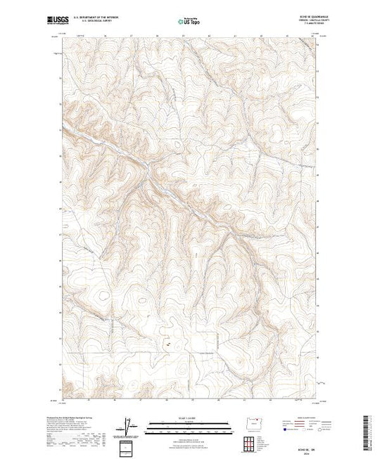 US Topo 7.5-minute map for Echo SE OR – American Map Store