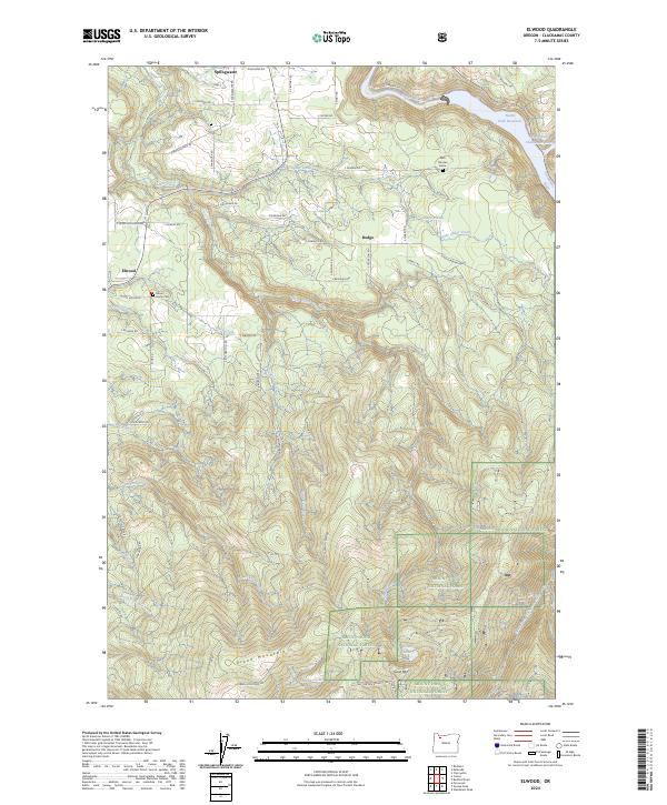 US Topo 7.5-minute map for Elwood OR