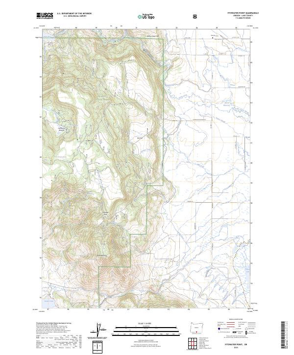 US Topo 7.5-minute map for Fitzwater Point OR