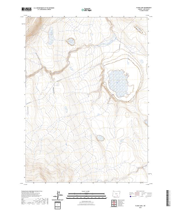 US Topo 7.5-minute map for Flook Lake OR