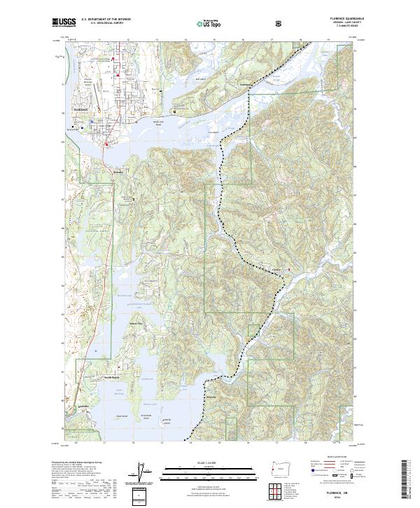 US Topo 7.5-minute map for Florence OR