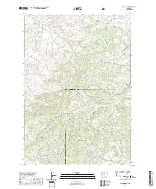 Foley Georgia Map US Topo 7.5-minute map for Foley Butte OR – American Map Store