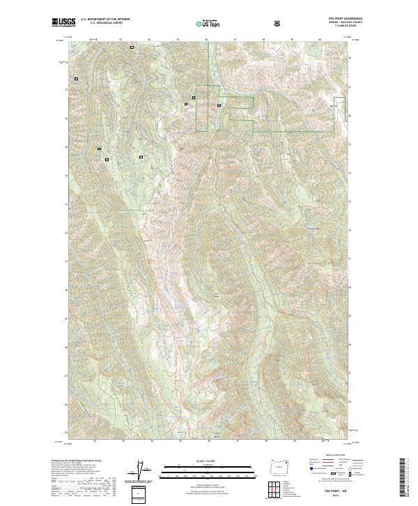 US Topo 7.5-minute map for Fox Point OR