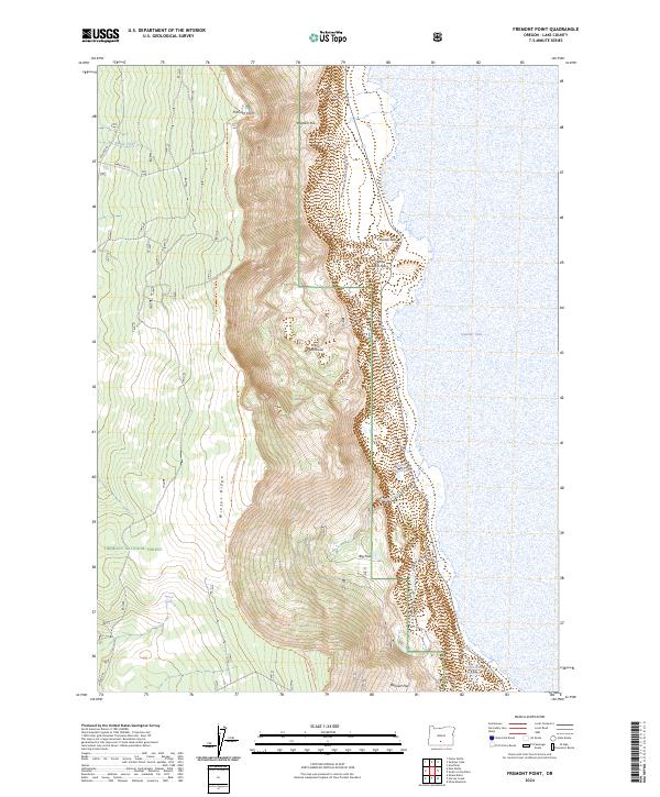 US Topo 7.5-minute map for Fremont Point OR