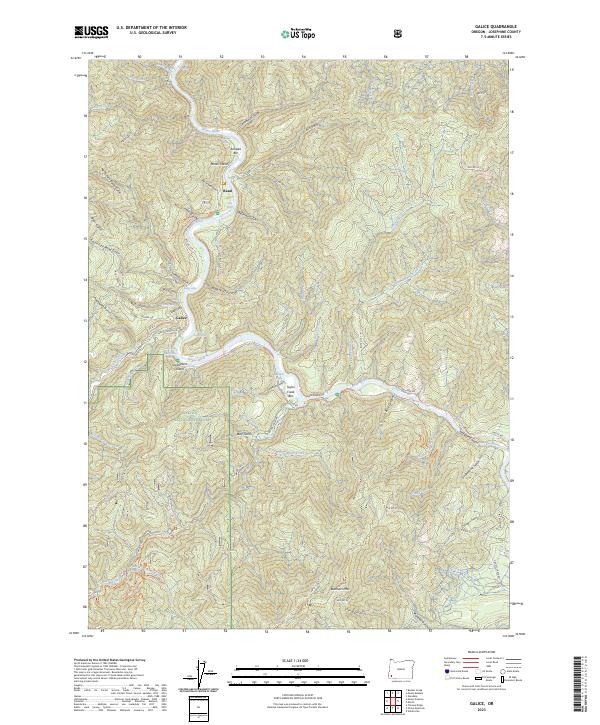 US Topo 7.5-minute map for Galice OR