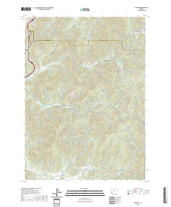 US Topo 7.5-minute map for Golden OR