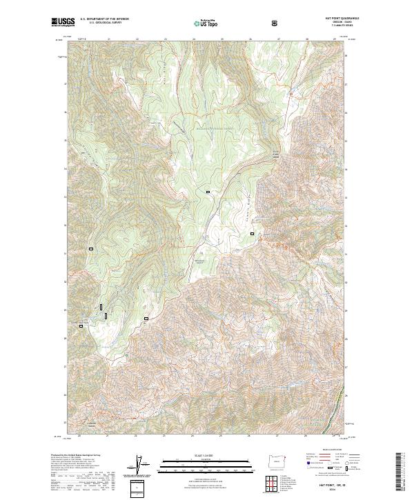 US Topo 7.5-minute map for Hat Point ORID