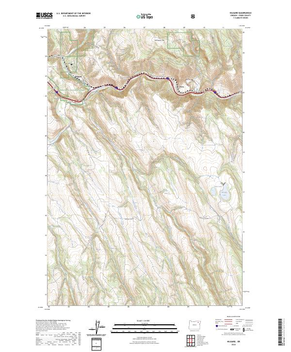 US Topo 7.5-minute map for Hilgard OR