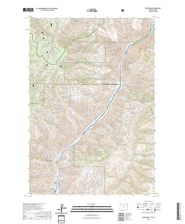 US Topo 7.5-minute map for Homestead ORID