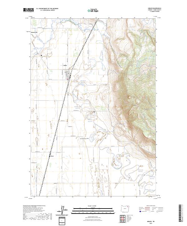 US Topo 7.5-minute map for Imbler OR