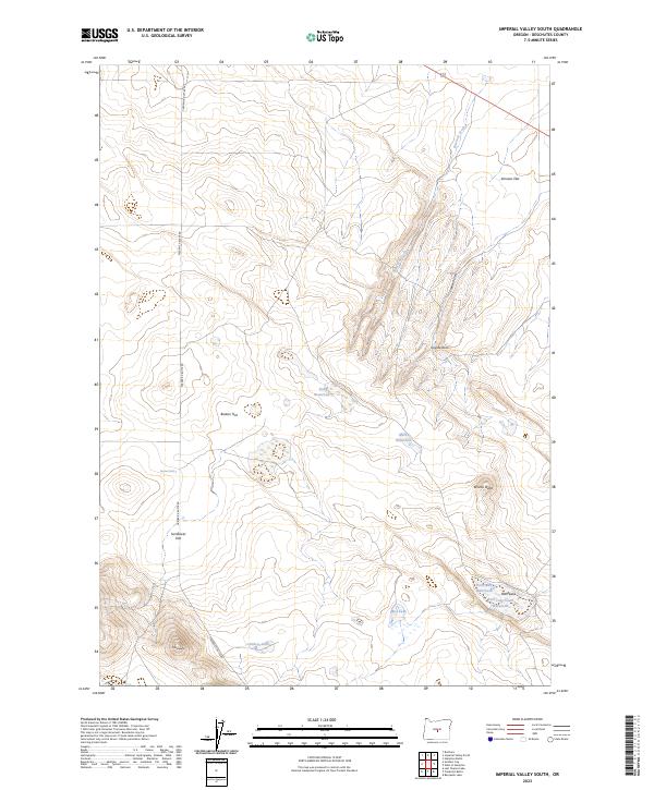 US Topo 7.5-minute map for Imperial Valley South OR