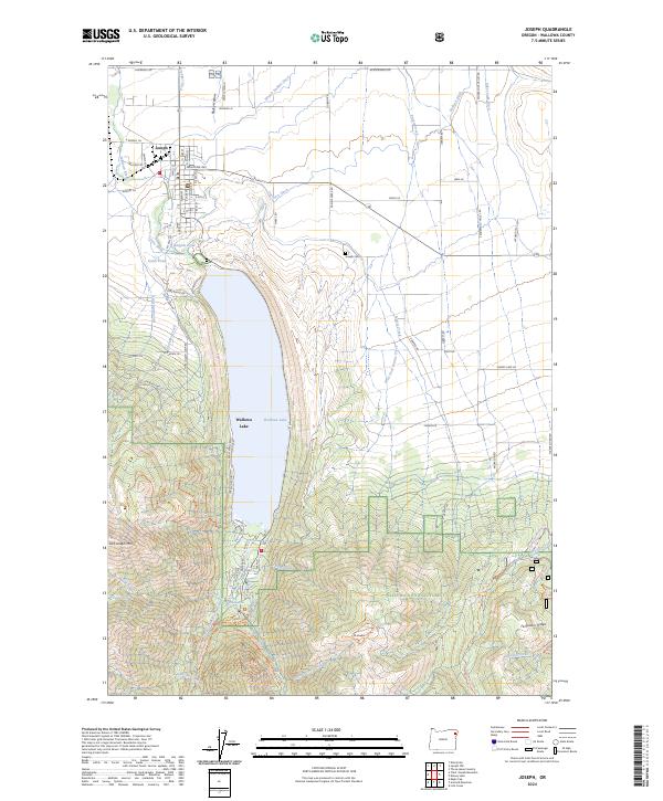 US Topo 7.5-minute map for Joseph OR