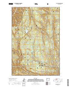 USGS US Topo 7.5-minute map for Jubilee Lake OR 2020